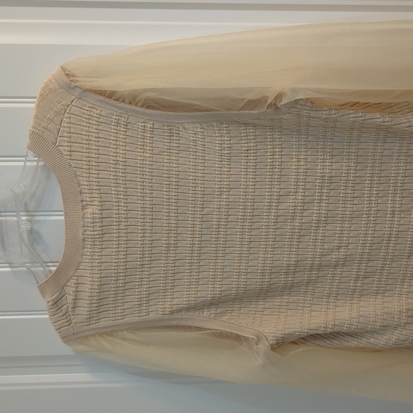 Anthropologie Maeve Sheer Sleeve Sweater NWOT - Picture 6 of 7